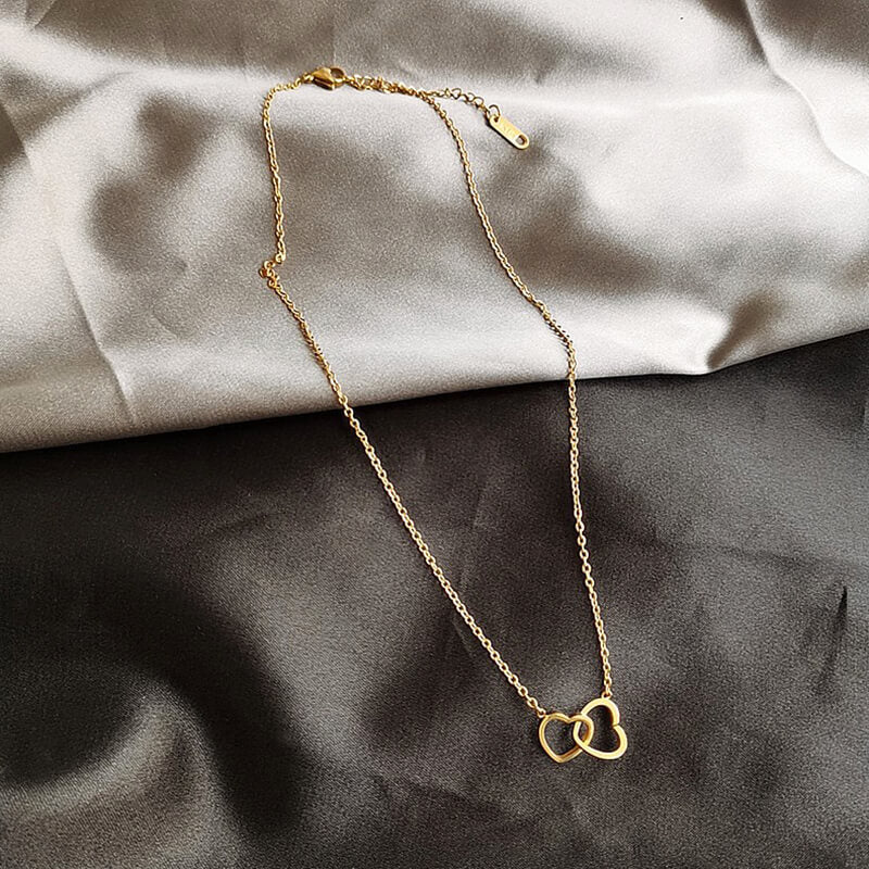 Double Heart Necklace